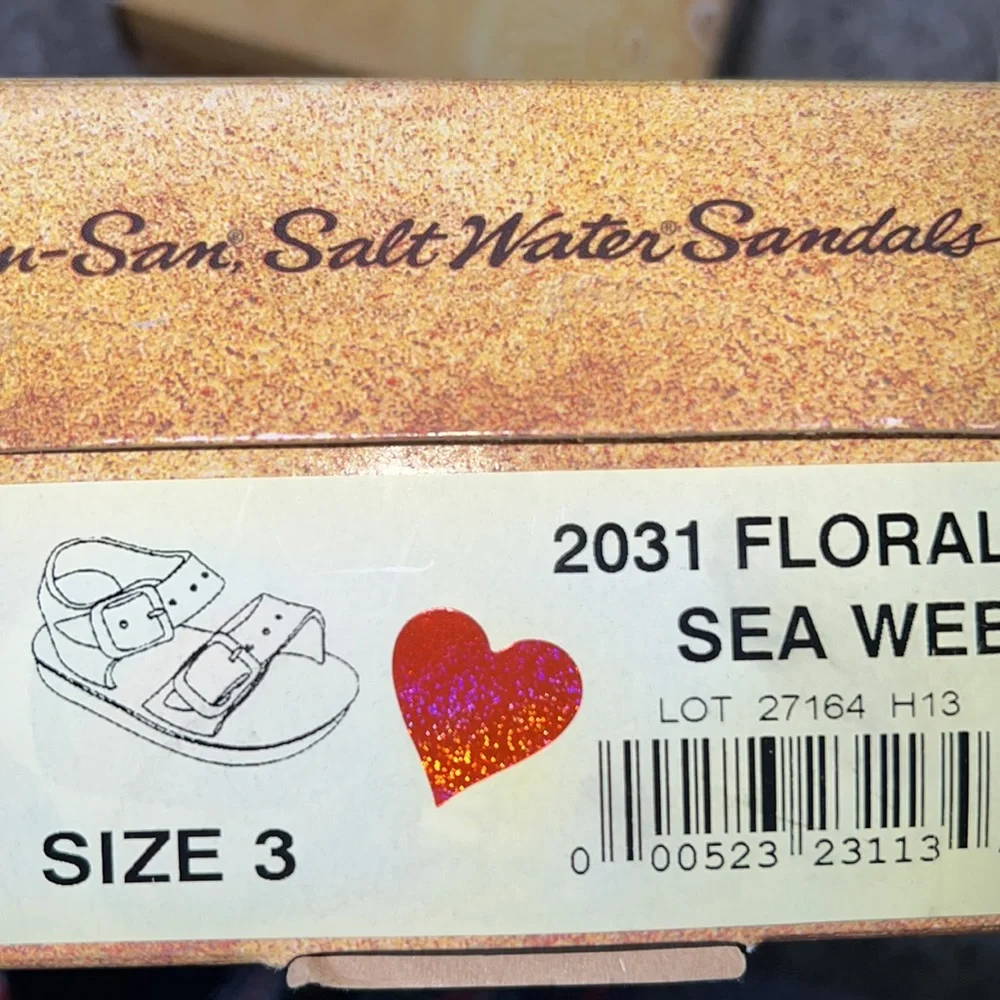 AUTH NIB SALT WATER SANDAL by Hoy Shoes Sun-San - Sea Wees Infant Floral